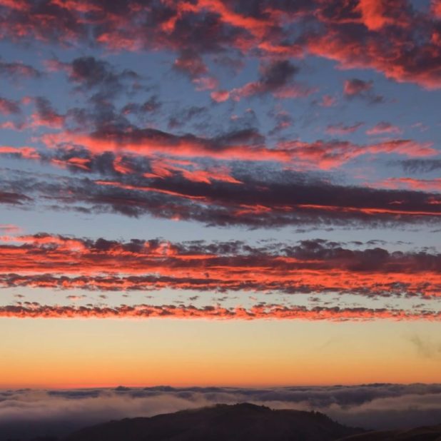 paisaje del cielo puesta de sol Fondo de Pantalla de iPhoneXSMax