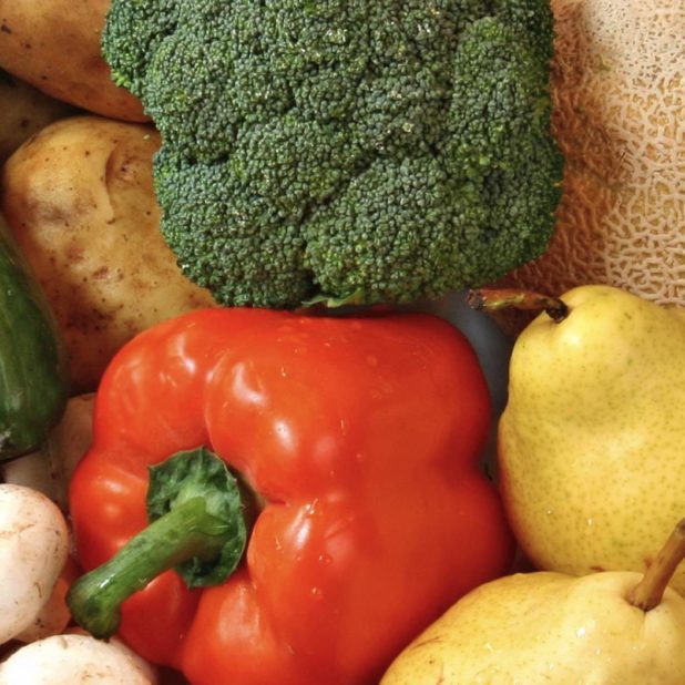 Alimentos vegetales de colores Fondo de Pantalla de iPhoneXSMax