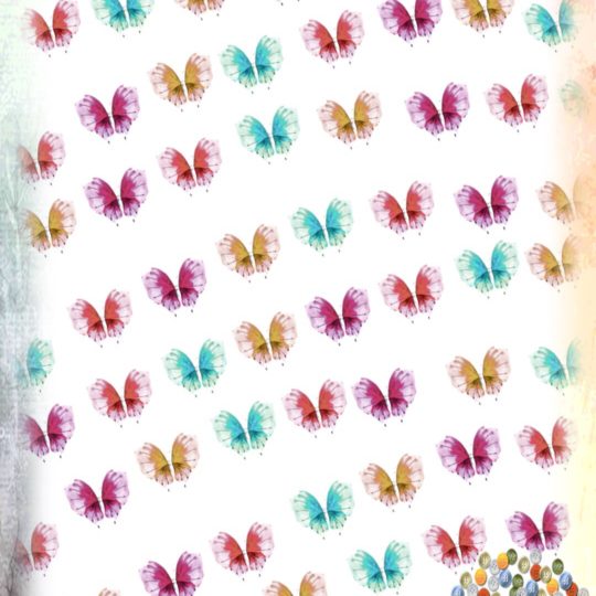 Kupu-kupu berwarna Android SmartPhone Wallpaper