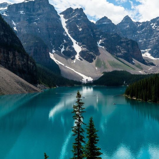pemandangan danau gunung salju Android SmartPhone Wallpaper