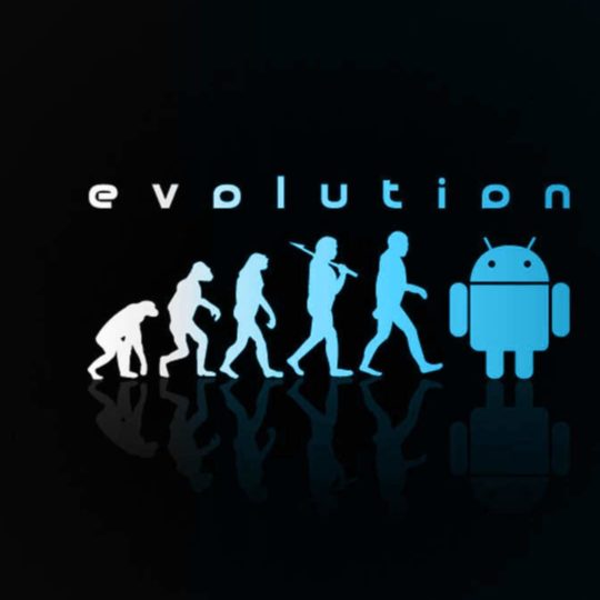 logo Android biru hitam Android SmartPhone Wallpaper