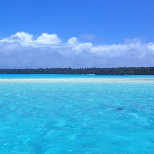 Pantai pemandangan biru Android SmartPhone Wallpaper