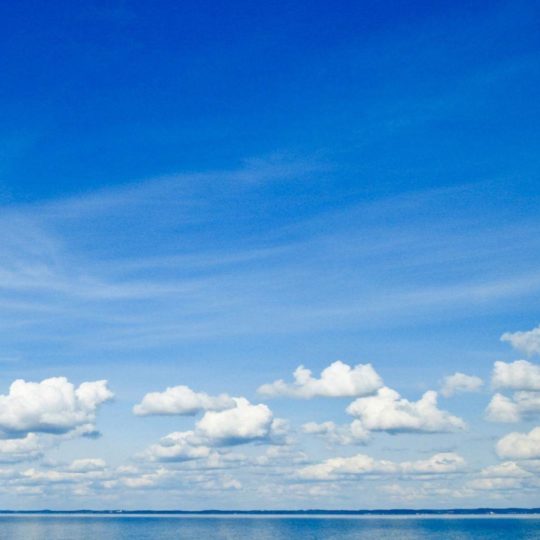 pemandangan langit biru laut Android SmartPhone Wallpaper