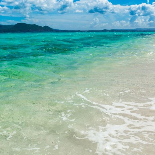 Scenery laut hijau Android SmartPhone Wallpaper