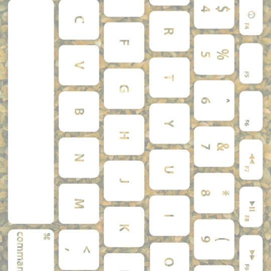 Keyboard daun putih kekuningan Android SmartPhone Wallpaper