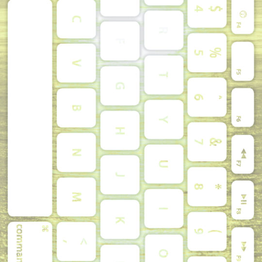 Keyboard laut Kuning-hijau putih Android SmartPhone Wallpaper