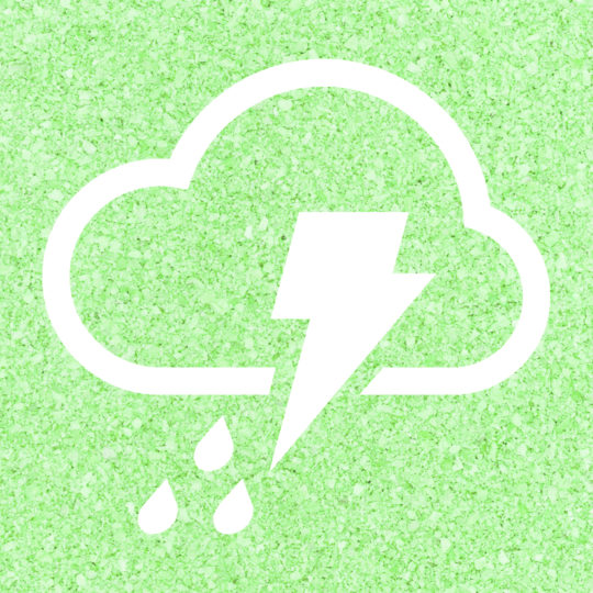 Cuaca berawan hijau Android SmartPhone Wallpaper