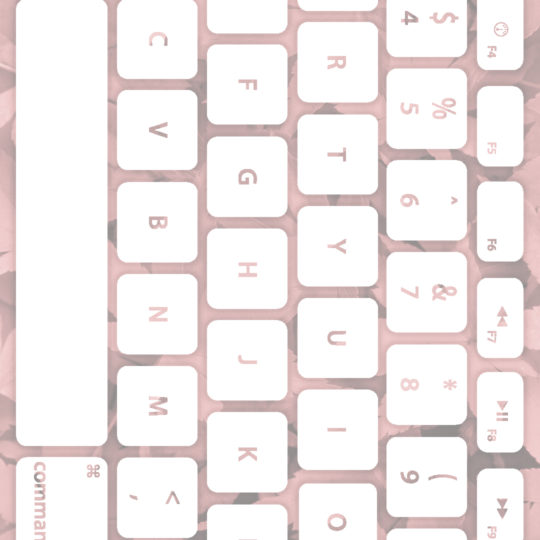 Keyboard daun oranye putih Android SmartPhone Wallpaper
