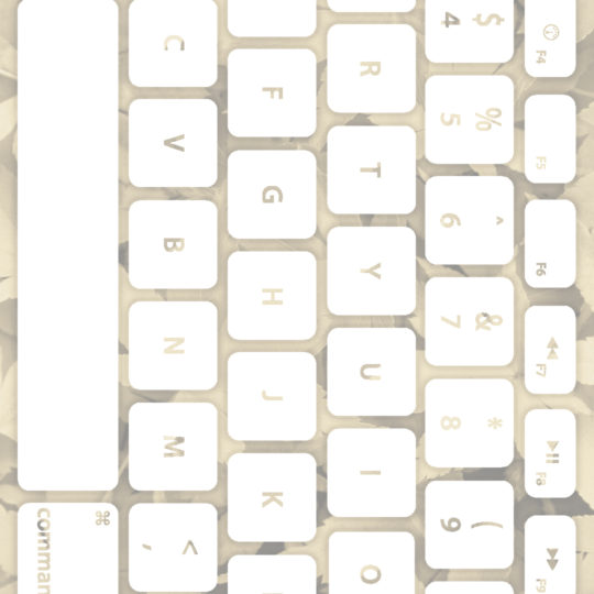 Keyboard daun putih kekuningan Android SmartPhone Wallpaper