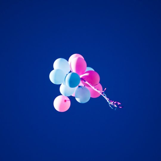 pemandangan biru balloons Android SmartPhone Wallpaper