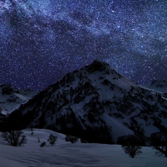 Gunung lanskap langit malam Android SmartPhone Wallpaper
