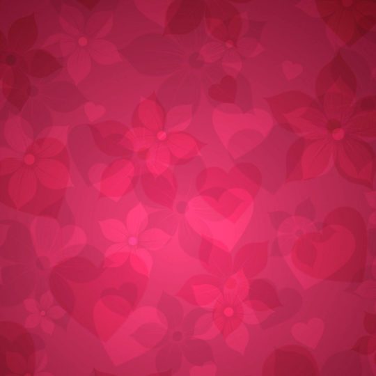 Heart pattern Merah Android SmartPhone Wallpaper