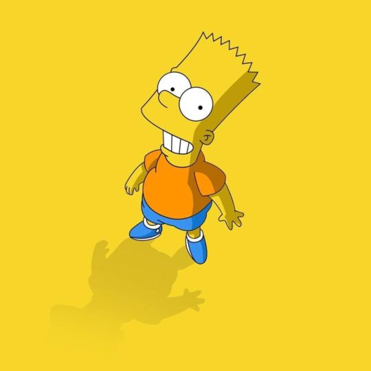 Chara Simpsons kuning Android SmartPhone Wallpaper