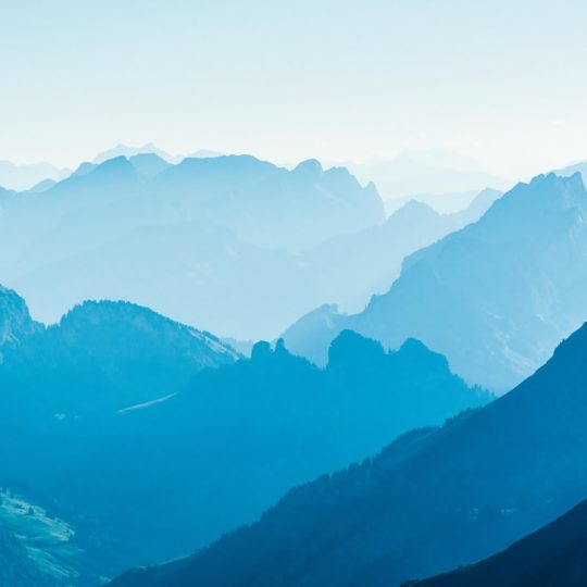 Pemandangan gunung biru Android SmartPhone Wallpaper
