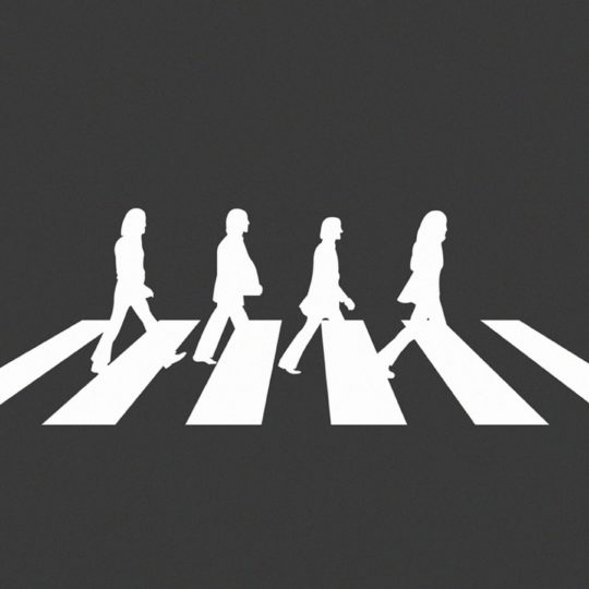 Character Like Abbey Road Hitam Android SmartPhone Wallpaper