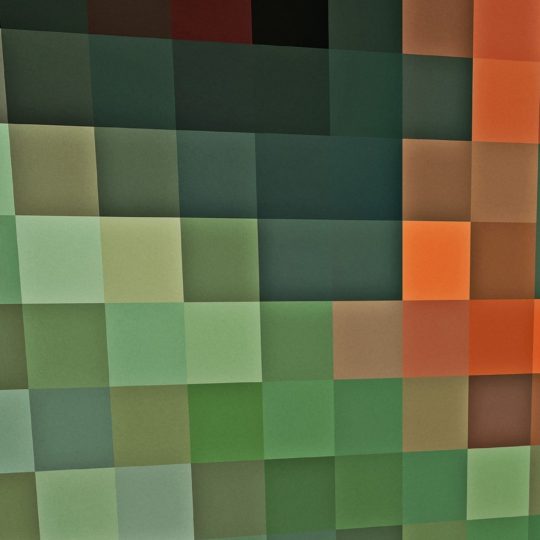 Pola hijau oranye Android SmartPhone Wallpaper