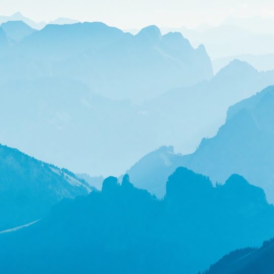 Pemandangan gunung biru Android SmartPhone Wallpaper