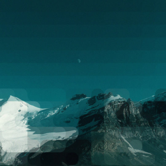 pemandangan gunung salju hijau biru Android SmartPhone Wallpaper