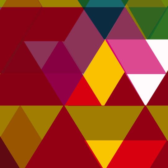 Pola segitiga merah hijau coklat Android SmartPhone Wallpaper