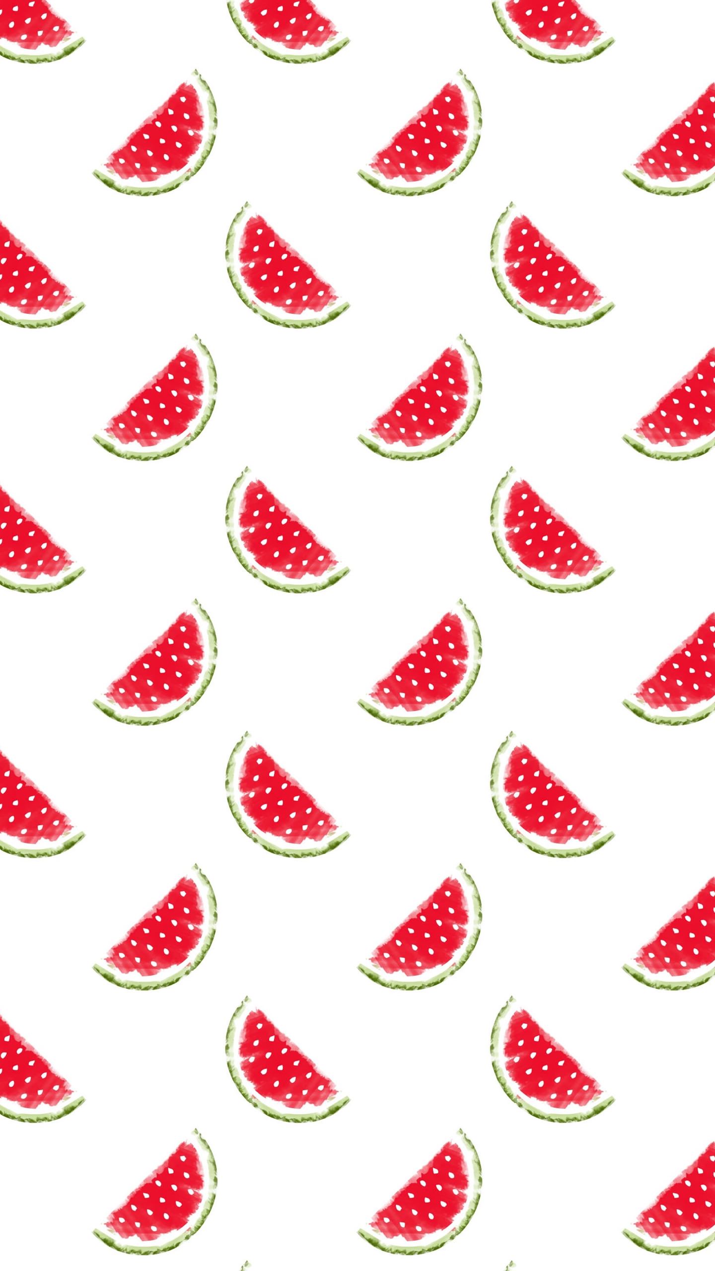 Pola ilustrasi buah  semangka  wanita ramah merah 