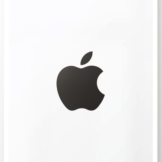 Logo Apple hitam dan putih poster keren Android SmartPhone Wallpaper