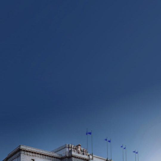 Bangunan lanskap biru Android SmartPhone Wallpaper