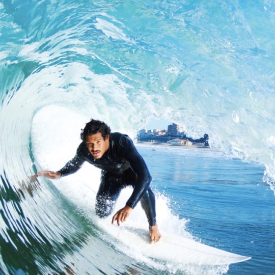 Surfing Uminchu biru Android SmartPhone Wallpaper