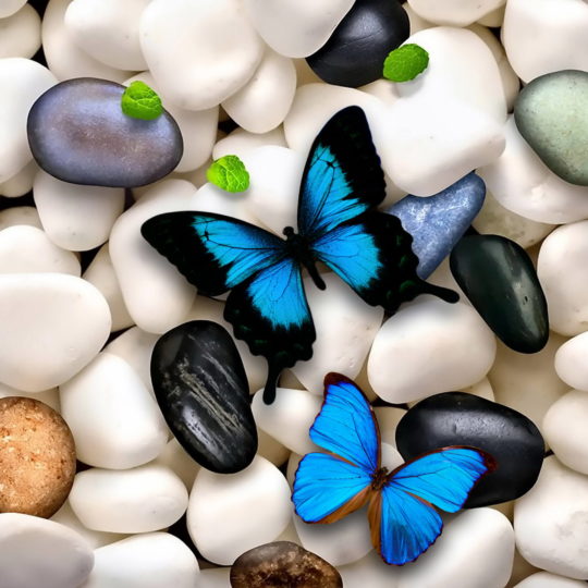 kupu-kupu biru hewan Android SmartPhone Wallpaper