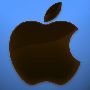 apel biru Apple Watch photo face Wallpaper