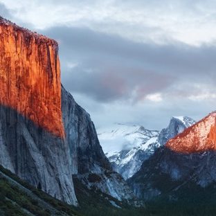 Pemandangan gunung El Capitan Apple Watch photo face Wallpaper