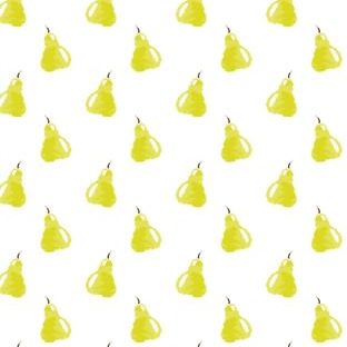 wanita-ramah kuning pola ilustrasi buah Apple Watch photo face Wallpaper