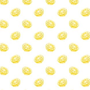 Pola ilustrasi buah lemon perempuan kuning untuk Apple Watch photo face Wallpaper