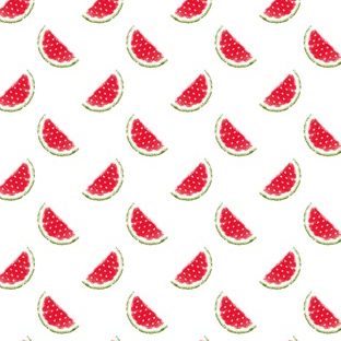 Pola ilustrasi buah semangka wanita-ramah merah Apple Watch photo face Wallpaper