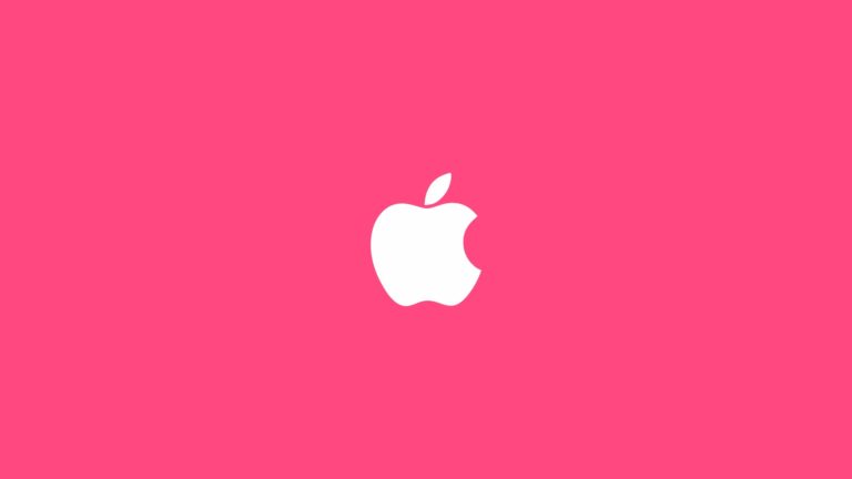 Logo Apple merah muda Desktop PC / Mac Wallpaper