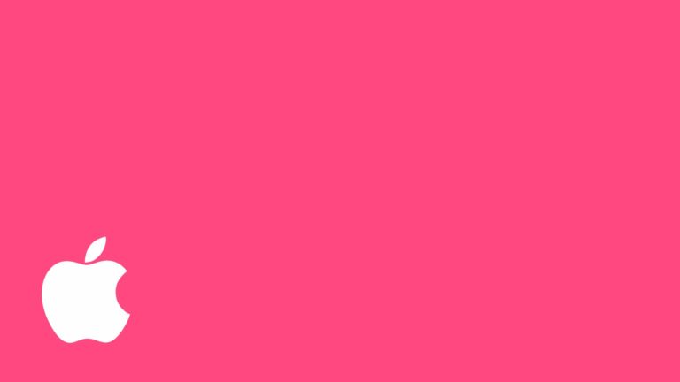 Logo Apple merah muda Desktop PC / Mac Wallpaper
