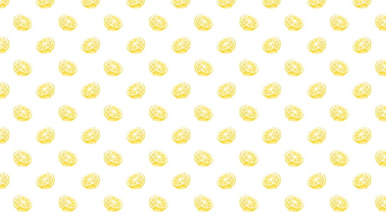 Pola ilustrasi buah lemon perempuan kuning untuk Desktop PC / Mac Wallpaper