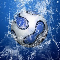 sepak bola biru keren iPad / Air / mini / Pro Wallpaper
