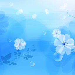 Pola bunga biru iPad / Air / mini / Pro Wallpaper