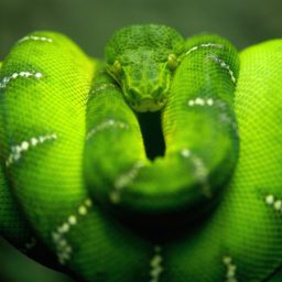 hijau ular hewan iPad / Air / mini / Pro Wallpaper