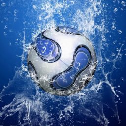 sepak bola biru keren iPad / Air / mini / Pro Wallpaper