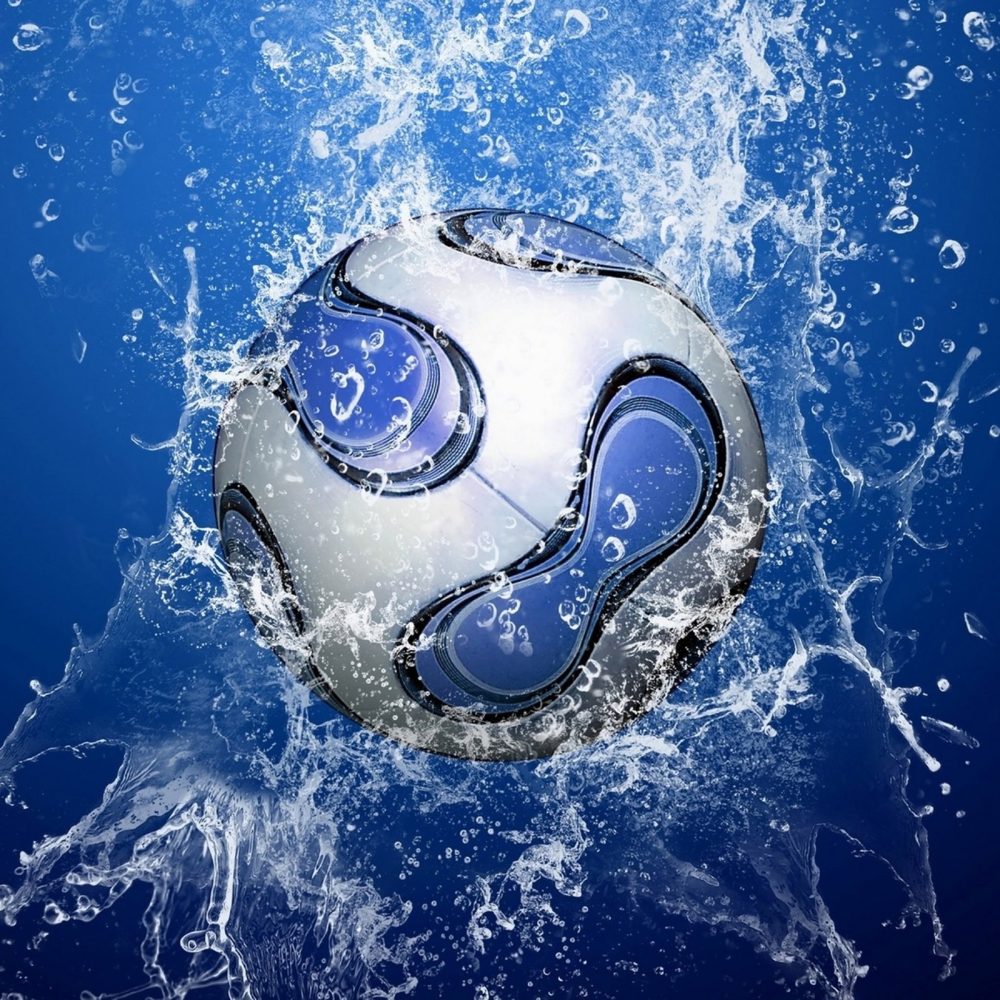 sepak bola biru keren | wallpaper.sc iPad Tablet