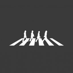 Karakter Seperti Abbey Road Hitam iPad / Air / mini / Pro Wallpaper