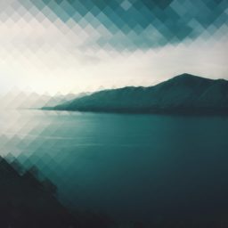 pemandangan gunung danau hijau biru iPad / Air / mini / Pro Wallpaper