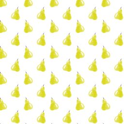 wanita-ramah kuning pola ilustrasi buah iPad / Air / mini / Pro Wallpaper