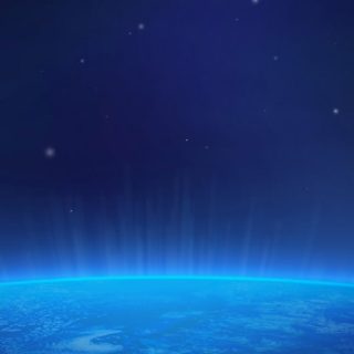 Bumi dan Antariksa biru iPhone4s Wallpaper