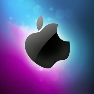 Apel biru ungu iPhone4s Wallpaper