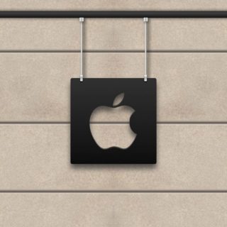 Apple hitam dan putih iPhone4s Wallpaper