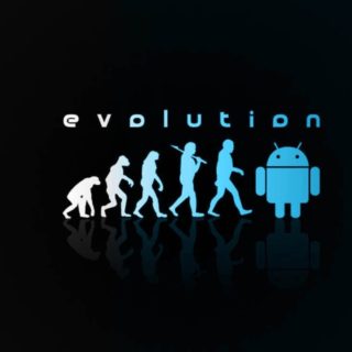 logo Android hitam iPhone4s Wallpaper