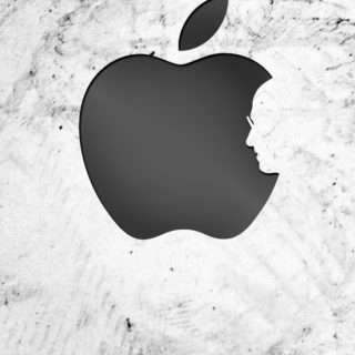 Apel Jobs putih iPhone4s Wallpaper