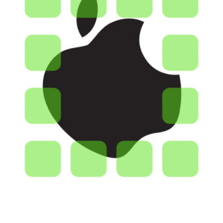 Shelf apple keren hijau iPhone4s Wallpaper